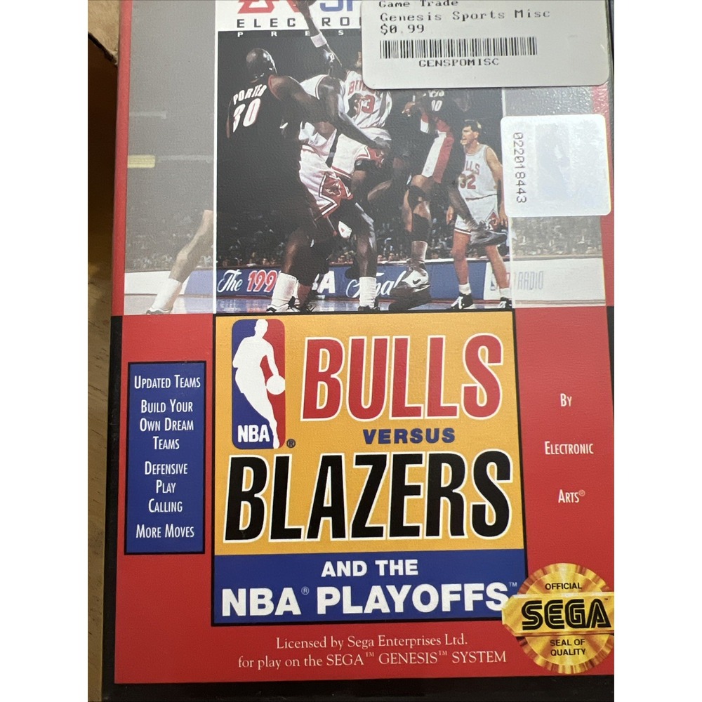 Bulls vs. Blazers and the NBA Playoffs (Sega Genesis, 1993)